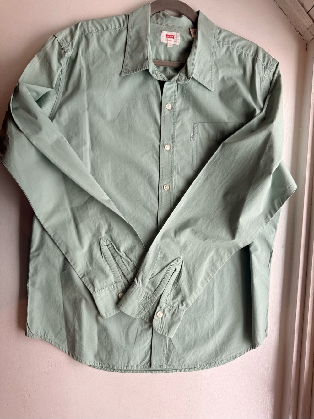 Levi's Mint Green Lightweight Shirt Jacket